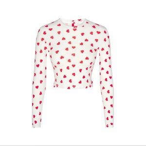 SKIMS x Lana Del Rey Valentines Limited Edition Super Cropped Long Sleeve
